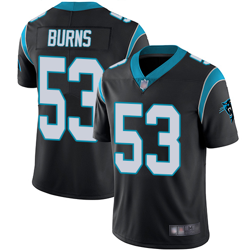 Carolina Panthers Limited Black Youth Brian Burns Home Jersey NFL Football 53 Vapor Untouchable